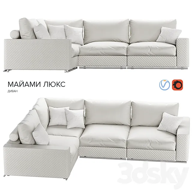 ESTETICA Miami Lux corner-2 modern 3DModel