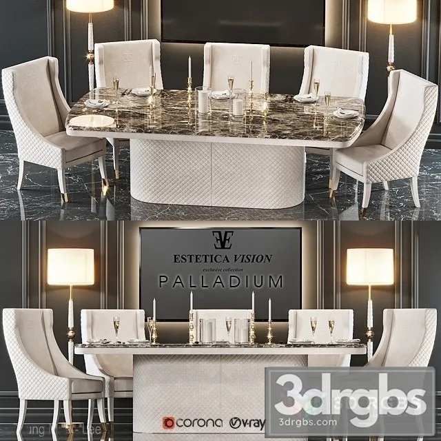 Estetica Palladium Table 3 3D Model Free
