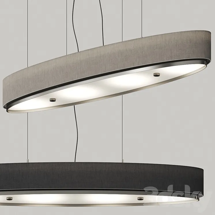 Estiluz Iris Linear Pendant Lamps 3D Model Free