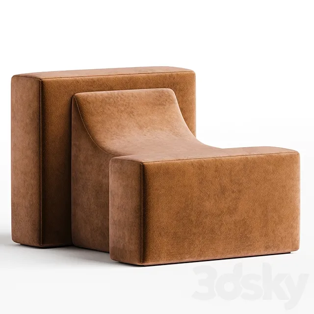 Estudio Persona Block Chair 3D Model