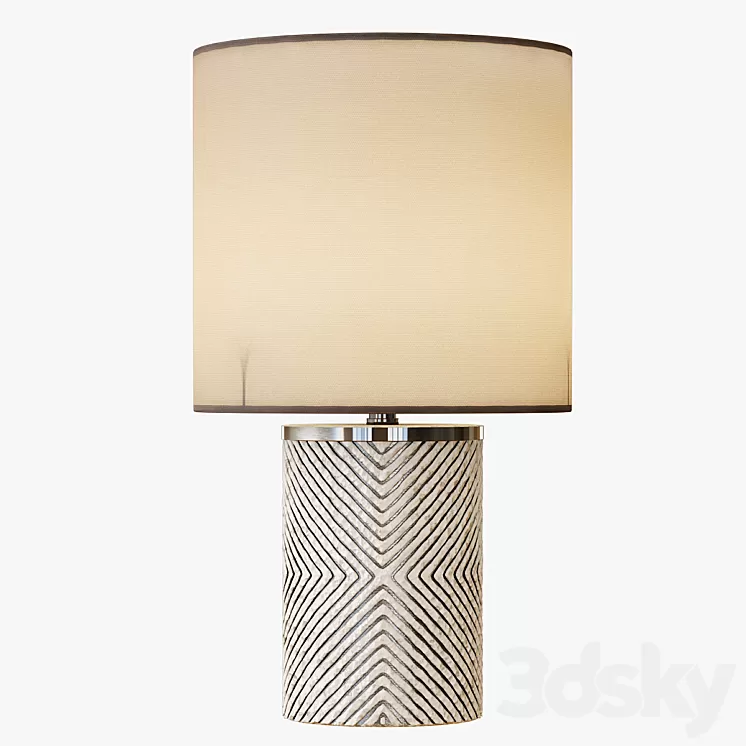 Etched Glass Table Lamp 3D Model