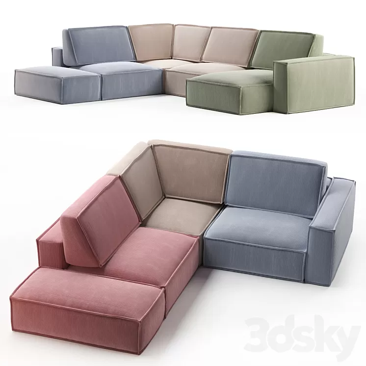 Eten. Modular sofa DIVAN.RU 3D Model Free