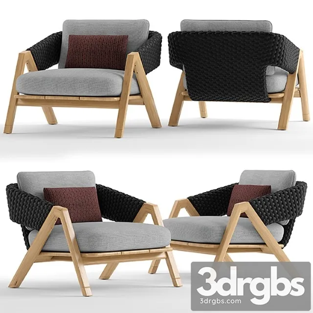 Ethimo knit armchair 3D Model Free