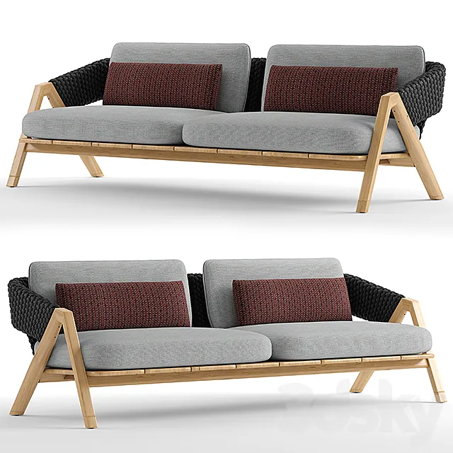 Ethimo knit sofa 3DModel