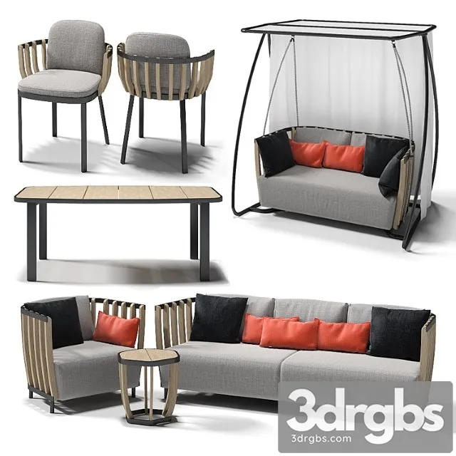 Ethimo Swing Collection Set 3D Model Download