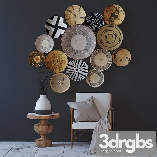 Ethnic decor 2 3D Model Free