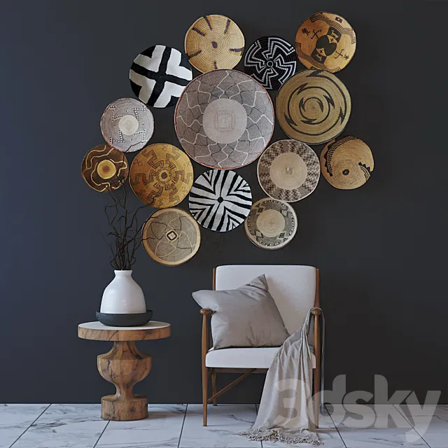 Ethnic decor 3D Model