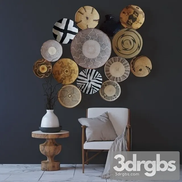 Ethnic Decor 3D Model Free