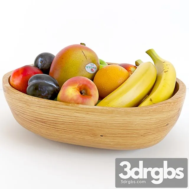 Ethnic fruit bowl 3D Model Free