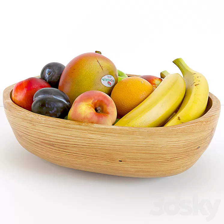 Ethnic Fruit Bowl 3D Model