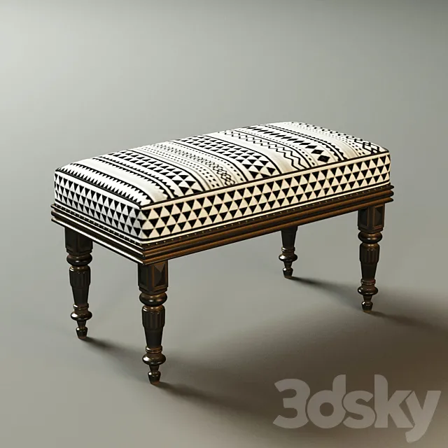 Ethnic stool 3DModel