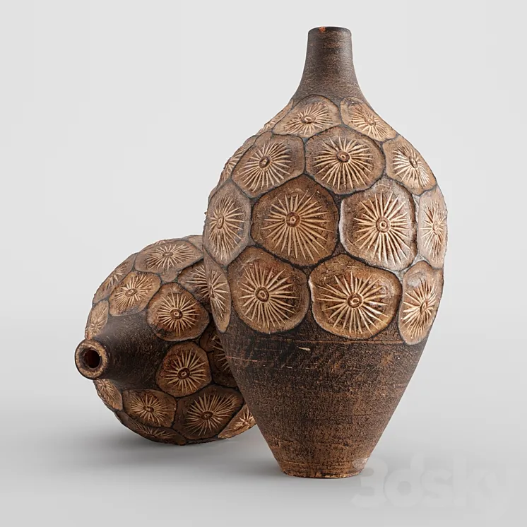 ethnic vase 3D Model Free