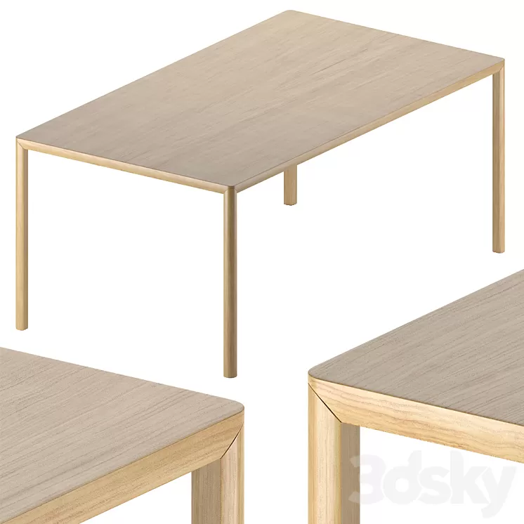 ethnicraft. Air dining table. 3D Model