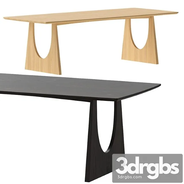 Ethnicraft geometric dining table