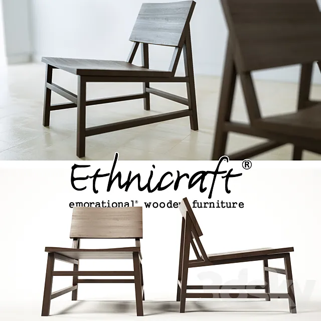 Ethnicraft - TEAK N2 LOUNGE CHAIR 3DModel
