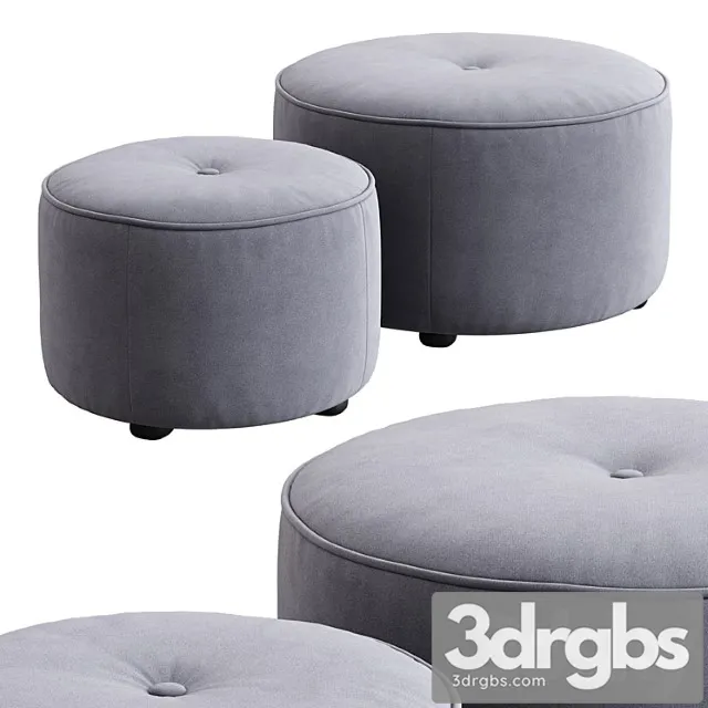 Etro Round Ottoman 3D Model Free