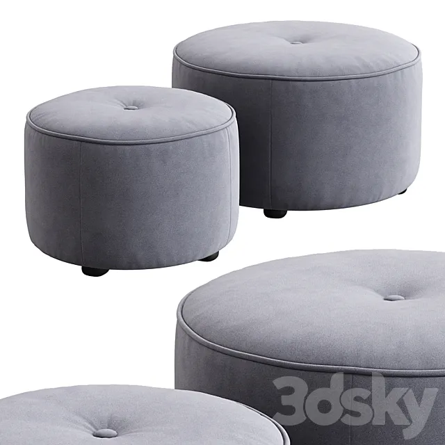 Etro round ottoman 3D Model