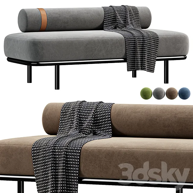 Etta Ottoman By Indesignlive 3D Model