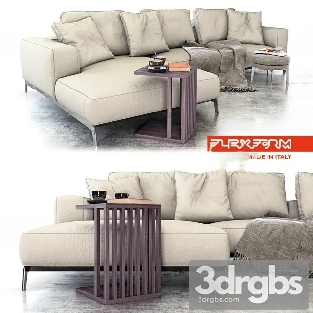 Ettore Sofa 01 3D Model Free