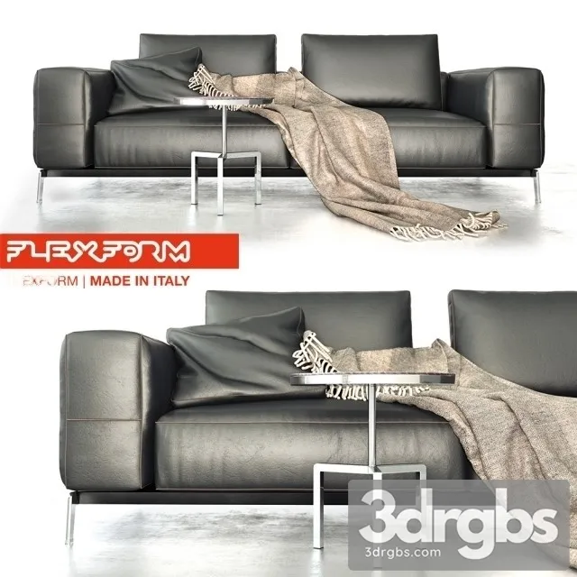 Ettore Sofa 02 3D Model Free