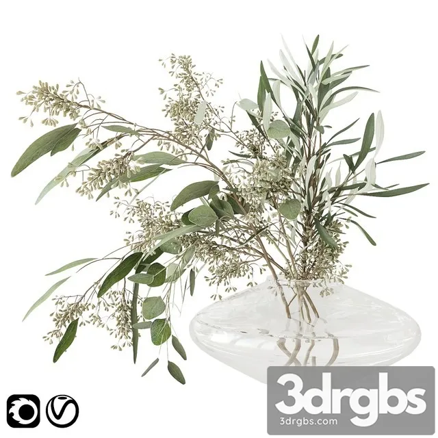 Eucalyptus Bouquet 3D Model Free