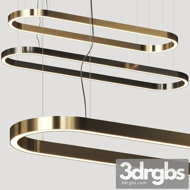 Euroluce Lampadari Profile Oval Pendant Lamp 3D Model Free