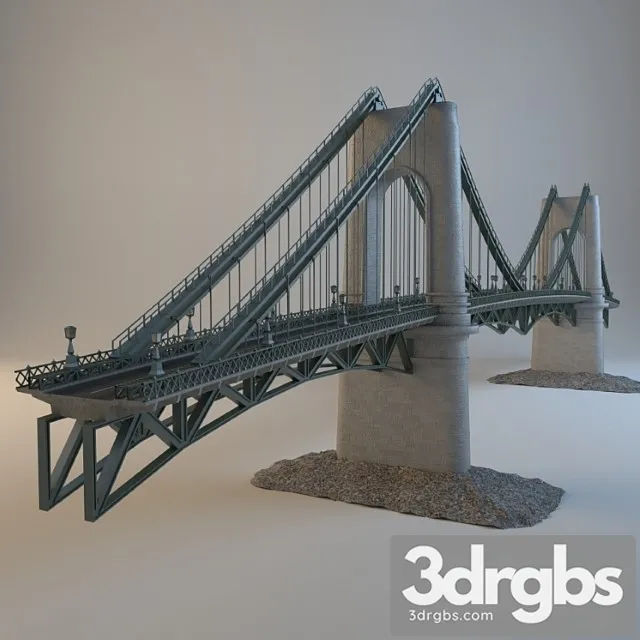 Europe Bridge 1 3D Model Free