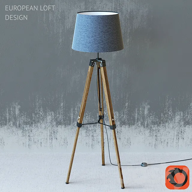 European loft design lamp 3DModel