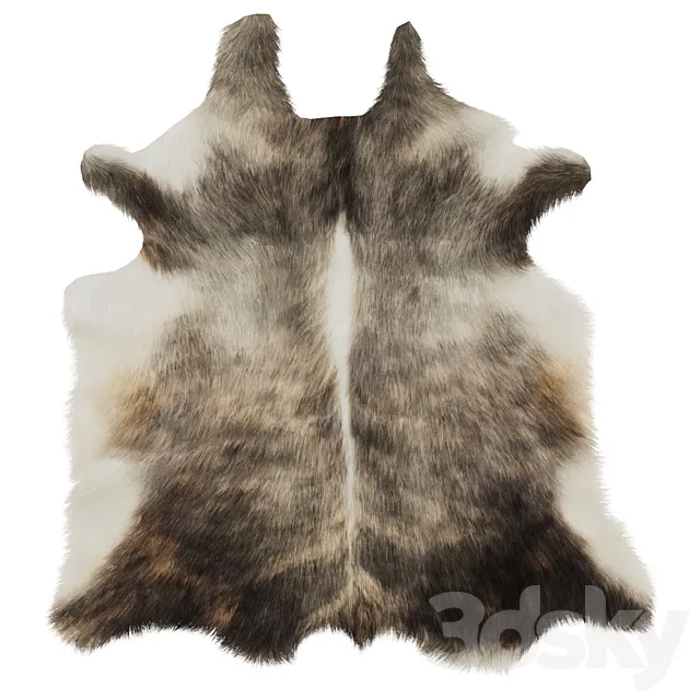 European Rug Cowhide 12 3DModel