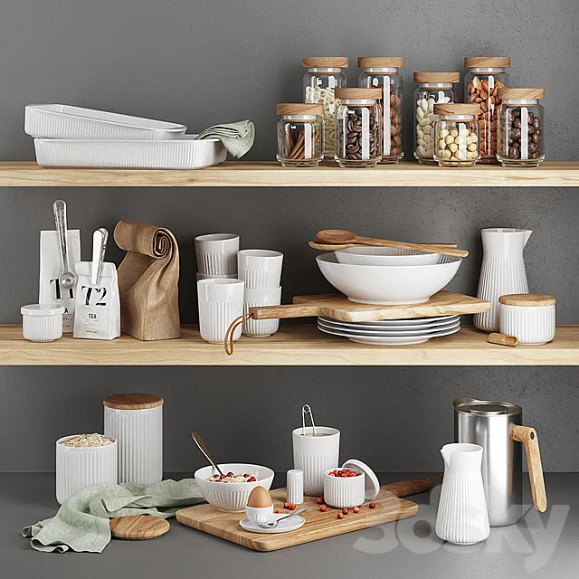 EvaSolo Breakfast Set 3DModel