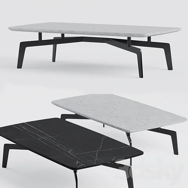 Evelyn Coffee Table - Rectangular 3DModel