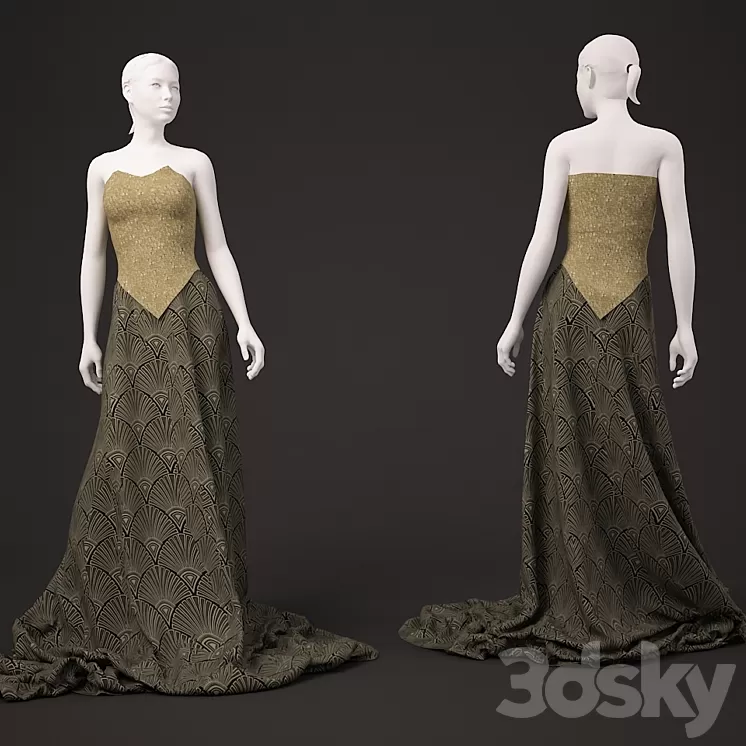 Evening Dress 3D Model