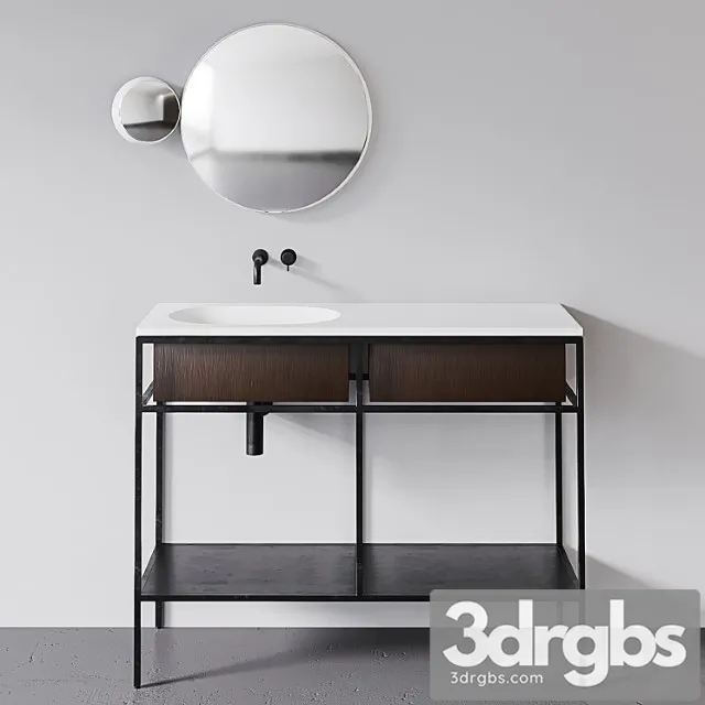 Ex T Frame Gl2 Sm Ds Brown Wood Konsol Zerkalo Gravity 1 3D Model Free