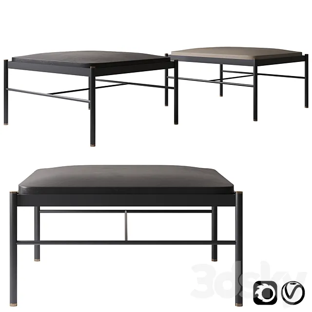 EX.T Rest pouf by Norm Architects 3DModel