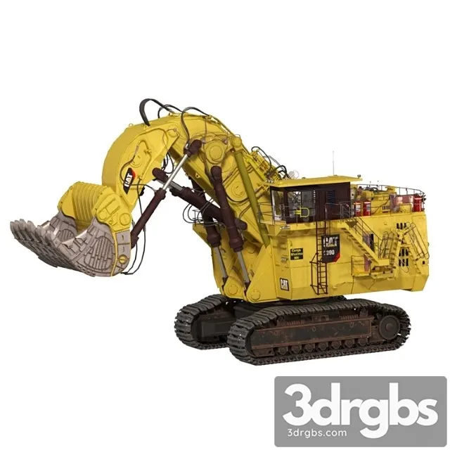 Excavator caterpillar 6090 fs hydraulic front shovel 3D Model Free