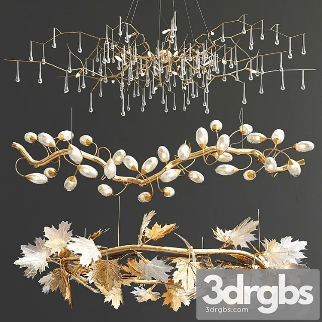 Exclusive Serip Chandelier Collection 3D Model Free