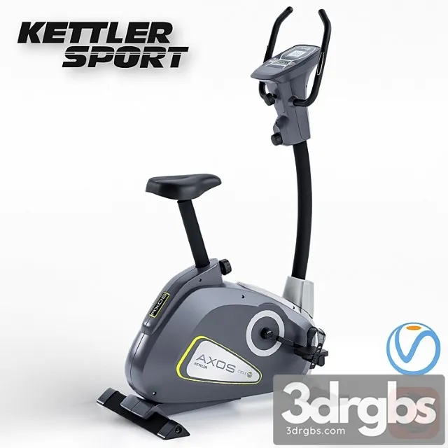 Exercise bike Kettler Axos Cycle M Trainer 3D Model Free
