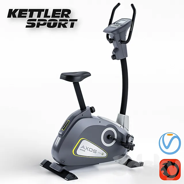 Exercise Bike Kettler Axos Cycle M. Training apparatus 3D Model
