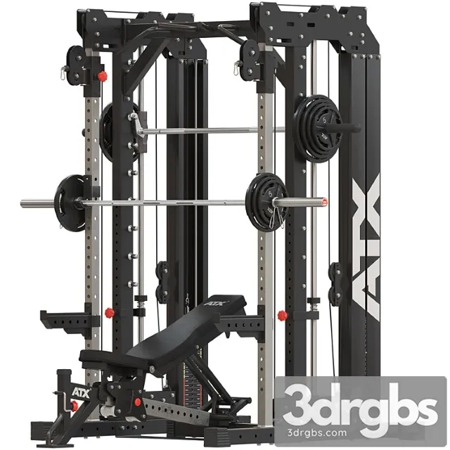 Exercise machine for the home gym Ath Smith Zable Rack Weigt Stack 3D Model Free