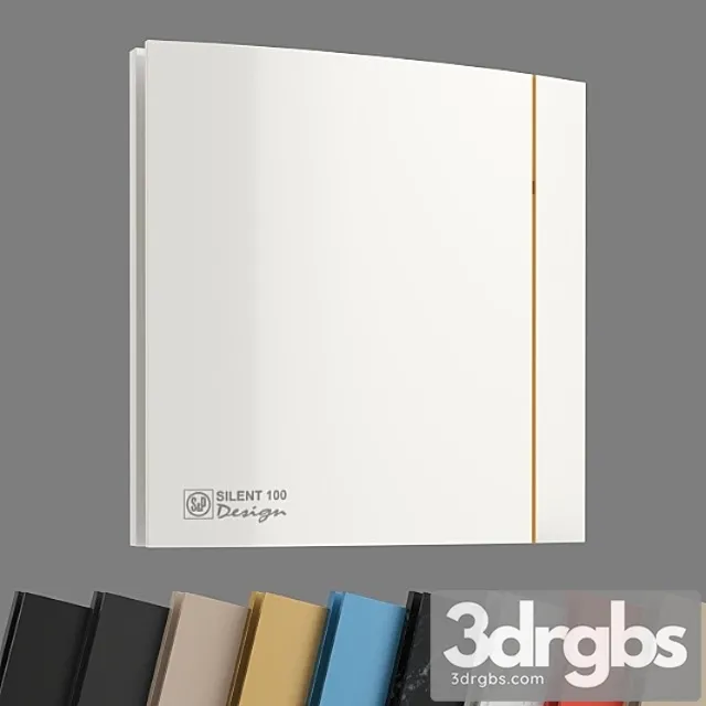 Exhaust fan soler & palau silent 100 design 3c. 2 3D Model Free