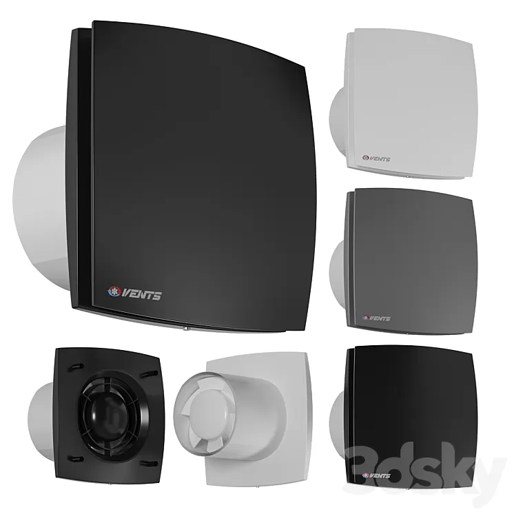 Exhaust fan Vents LD 100 125 150 3D Model Free