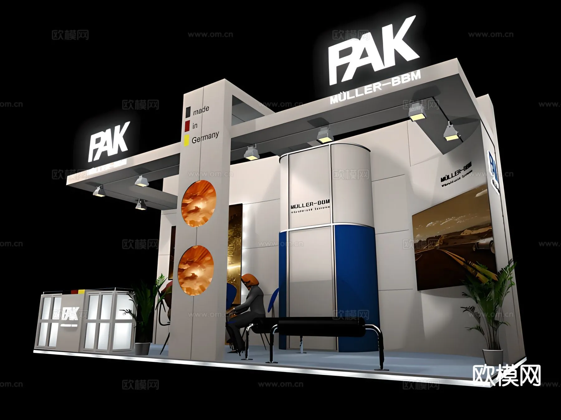 EXHIBITION ROOM - 3D Model For Interior Design - 1005