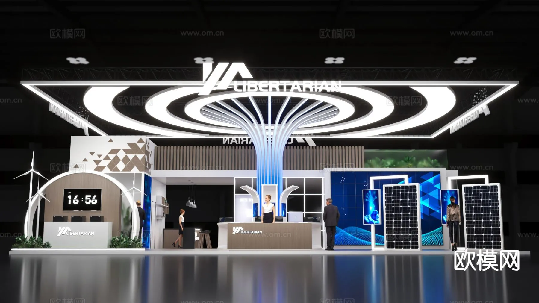 EXHIBITION ROOM - 3D Model For Interior Design - 1037