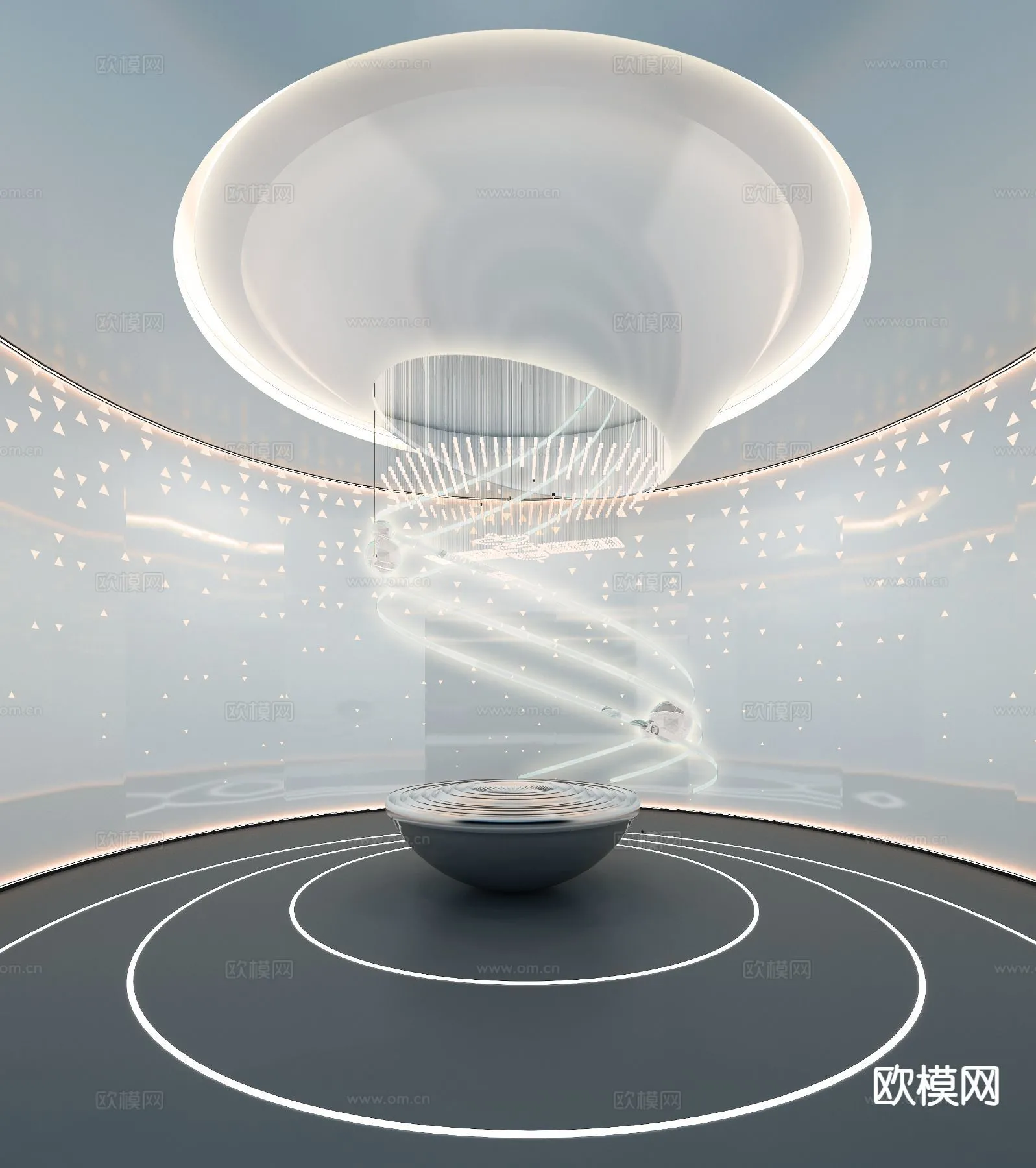 EXHIBITION ROOM - 3D Model For Interior Design - 1076