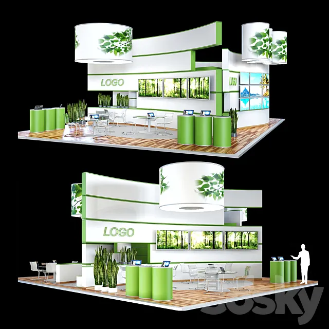 Exhibition stand 3D Model
