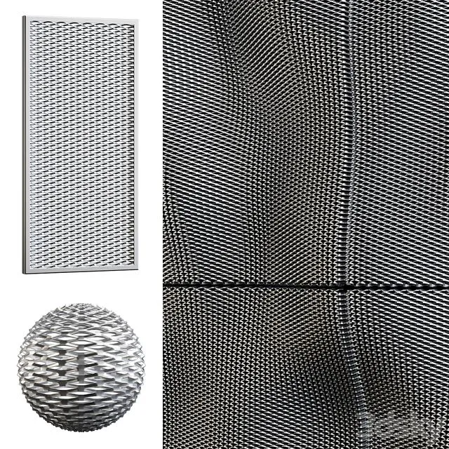 Expanded Metal 01 3D Model
