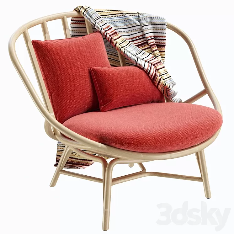 Expormim Armadillo armchair T030 3D Model