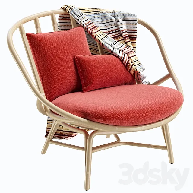 Expormim Armadillo armchair T030 3DModel