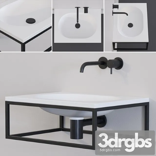 Ext Frame Washbasin 3D Model Free