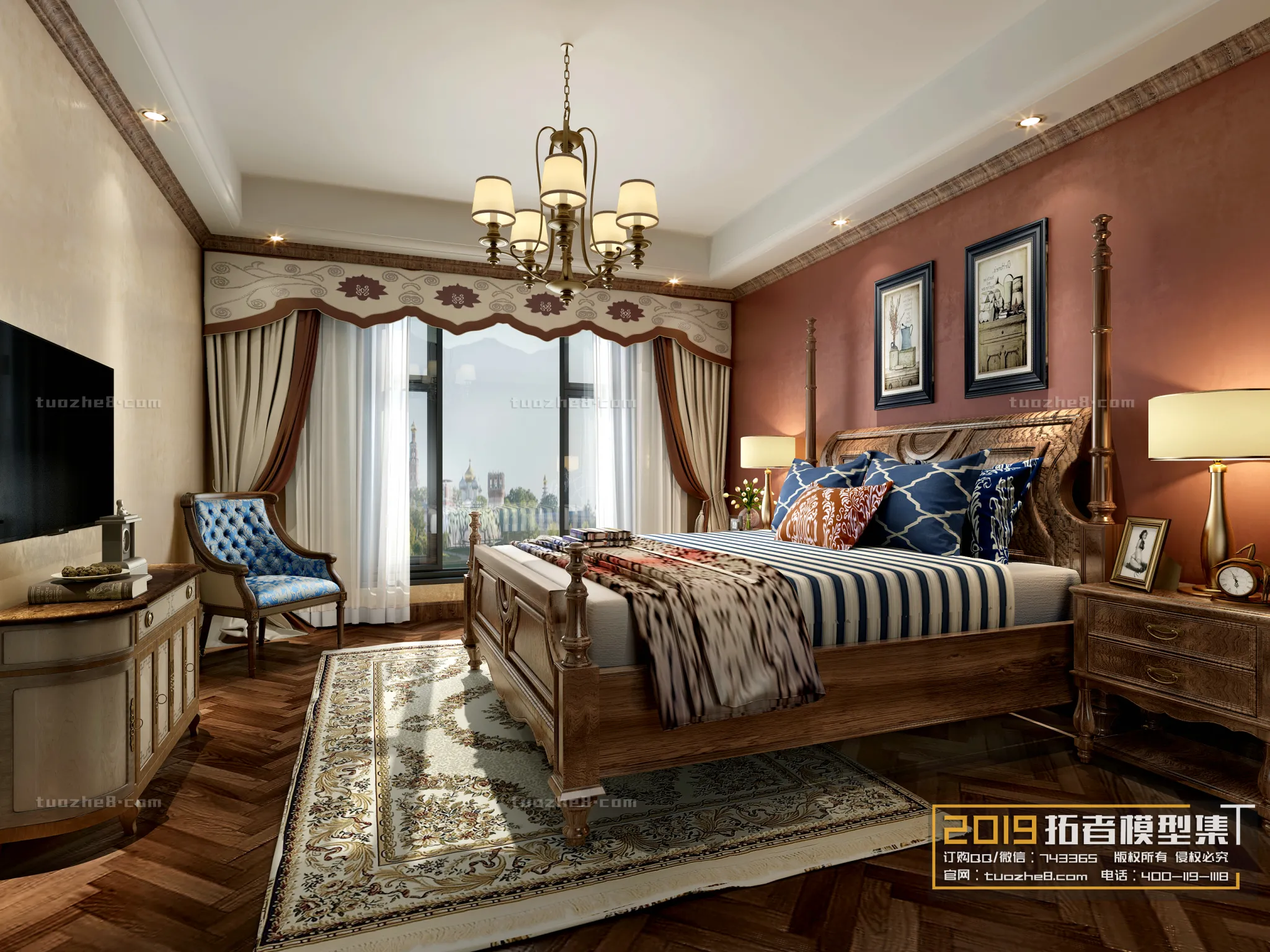 Extension Interior - BEDROOM - AMERICAN STYLES - 001